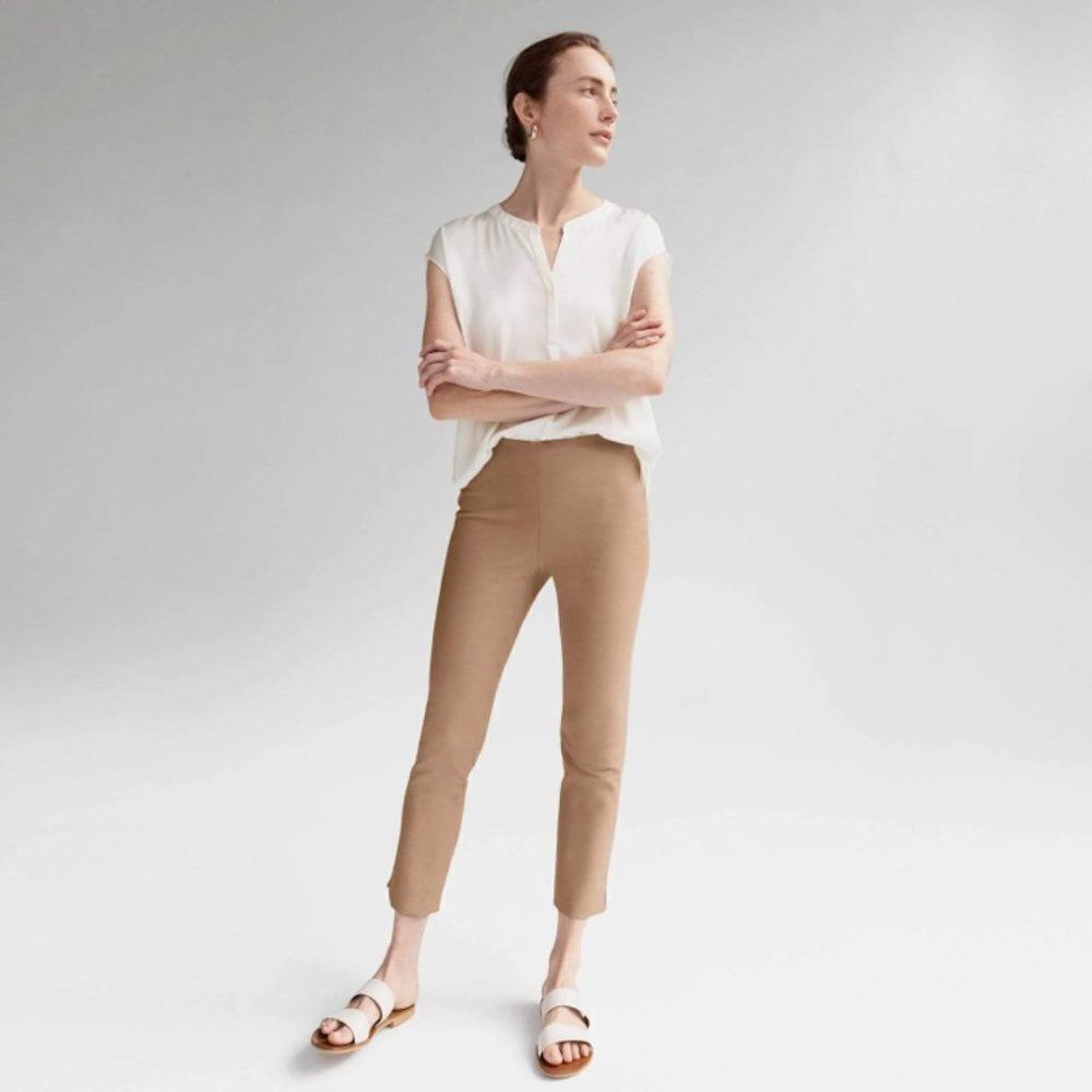 R | Label Reset Skinny Side Zip Pant in Khaki